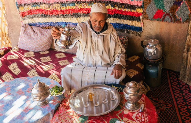 Marokkanische Teekultur
